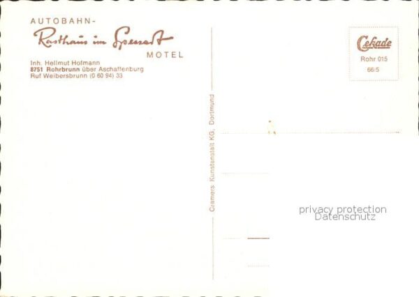 Rohrbrunn Autobahn Rasthaus im Spessart Motel – Bild 2