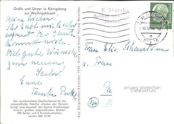 Koenigsberg Bayern Gräfe und Unzer Büchergeschäft zur Weih – Bild 2