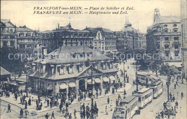 Strassenbahn Frankfurt am Main Hauptwache und Zeil