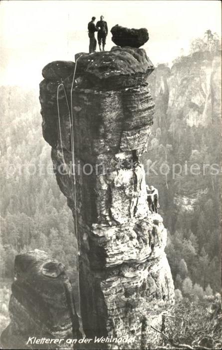 Klettern Bergsteigen Kletterer Wehlnadel