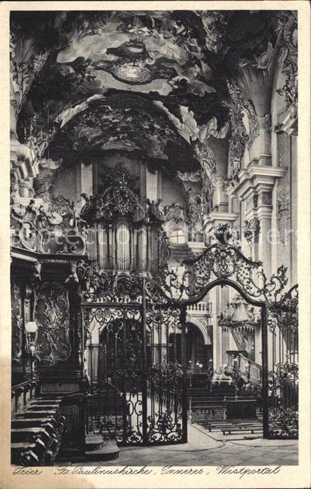 Kirchenorgel Trier St. Paulinuskirche Westportal