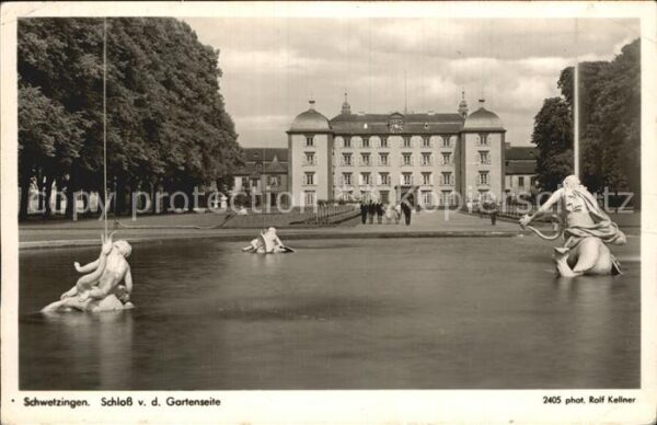 Foto Kellner Rolf Nr. 2405 Schwetzingen Schloss Gartenseite