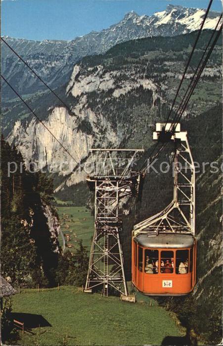 Seilbahn Schilthornbahn Mürren Lauterbrunnental