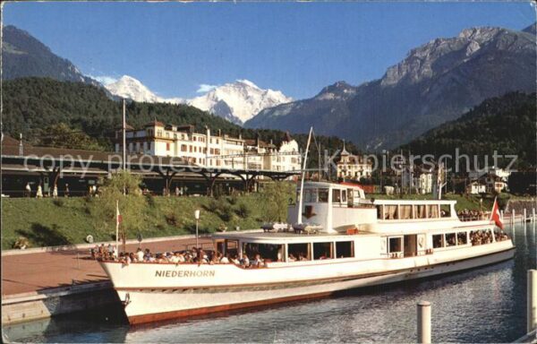Motorschiffe Niederhorn Interlaken Schiffstation Mön