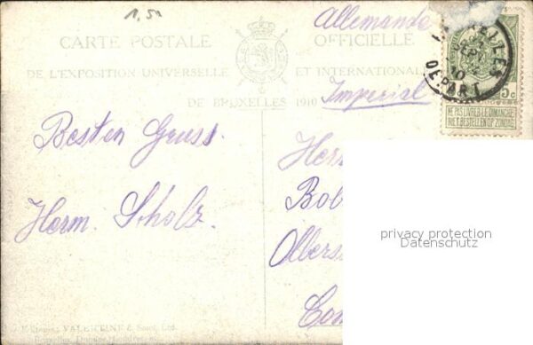 Exposition Universelle Bruxelles 1910 Les Remparts – Bild 2