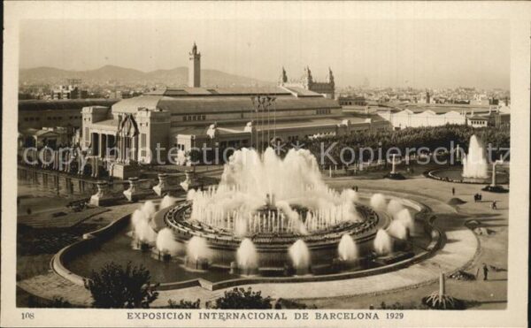 Exposicion Internacional Barcelona 1929 Fuente Monumental