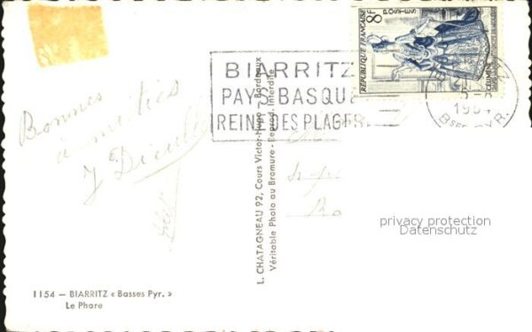 Leuchtturm Lighthouse Biarritz Phare – Bild 2