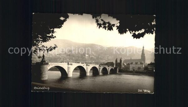Foto Popp Nr. 206 Heidelberg Brücke