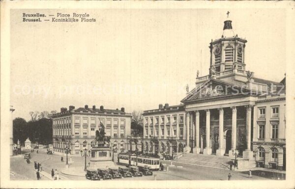 Strassenbahn Bruxelles Place Royale