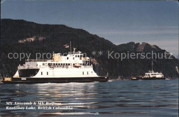 Faehre Ferry Bac Traghetto-- MV Anscomb MV Balfour Kootenay Lake Bri