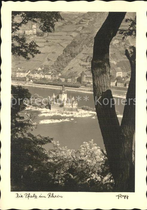 Foto Popp Nr. Burg Pfalz Rhein
