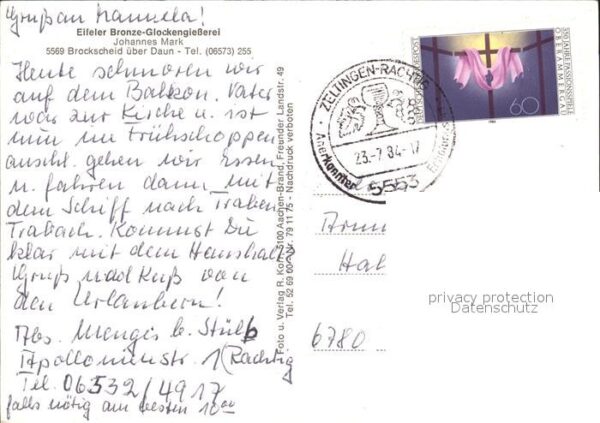 Kirchenglocke Churchbell Cloche Eglise Eifeler Glockengiesserei Brockscheid – Bild 2