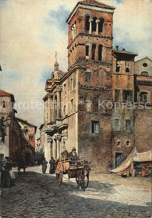 Kuenstlerkarte E. Roesler Franz Maria in Monticelli Ro