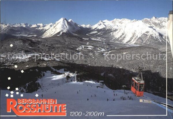 Seilbahn Bergbahnen Rosshütte Seefeld Tirol