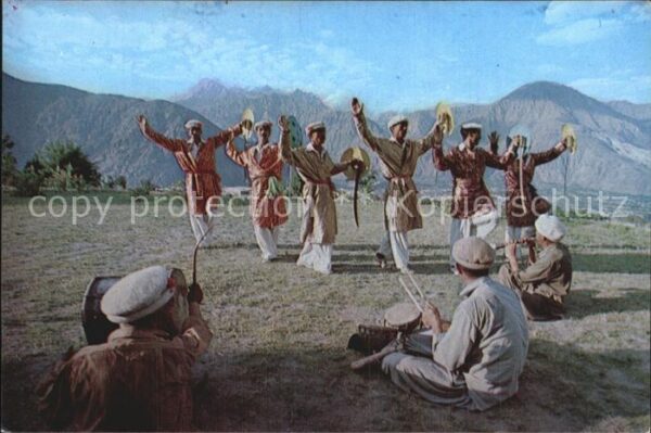 Tanz Taenzer Hunza Folk Dance Pakistan