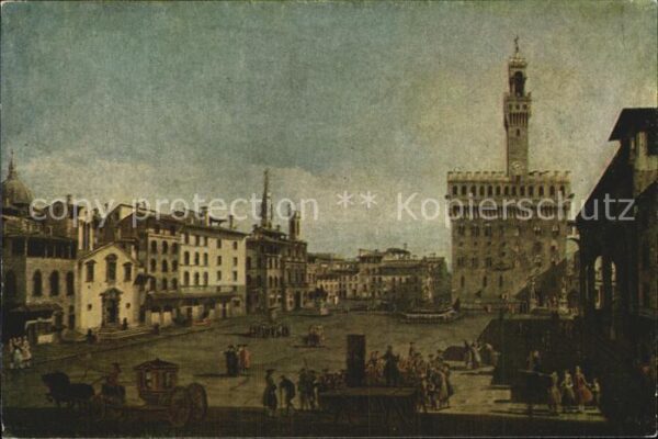 Kuenstlerkarte Bernardo Canaletto Bellotto Piazza dell