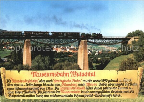 Eisenbahn Museumsbahn Wutachtal