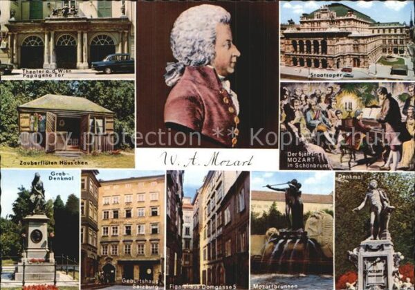 Mozart Wolfgang Amadeus Zauberflöten-Häuschen Figarohaus Domgas