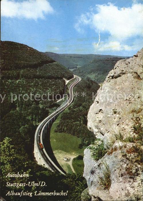 Autobahn Stuttgart-Ulm Donau Albaufstieg Lämmerb