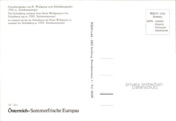 Zahnradbahn Schafbergbahn St. Wolfgang Salzkammergu – Bild 2
