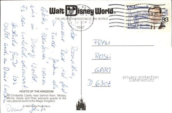 Walt Disney World Cinderella Castle Mickey Minnie Goofy P – Bild 2