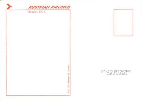 Flugzeuge Zivil Austrian Airlines Douglas DC9 – Bild 2