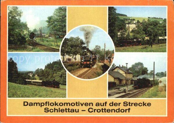 Lokomotive Strecke Schlettau-Crottendorf Bahnhof W