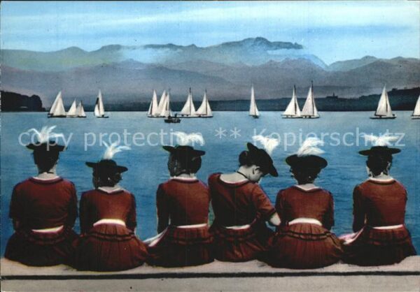 Segelboote Segelregatta Ammersee Wettersteingebirg