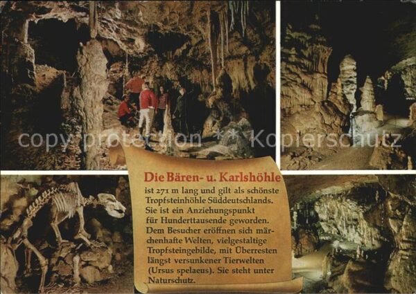 Hoehlen Caves Grottes Bären- und Karlshöhle Erpfingen