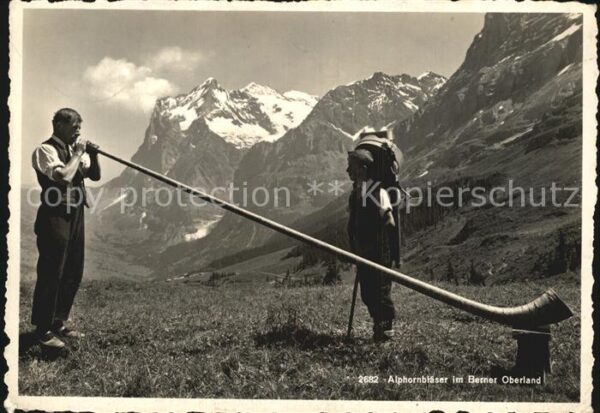 Alphorn Alphornbläser Berner Oberland