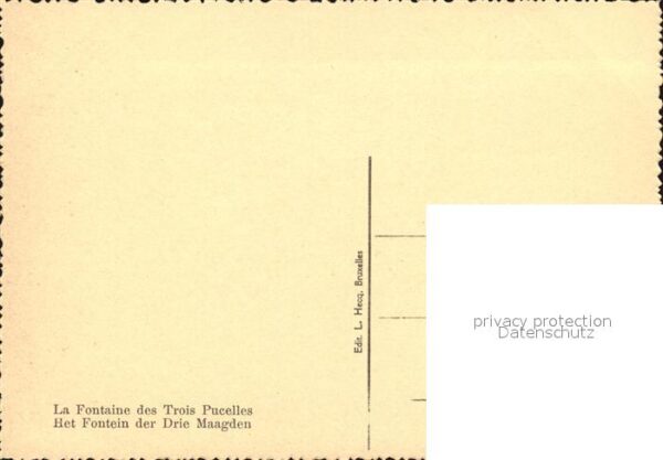 Exposition Internationale Bruxelles 1935 Fontaine des Trois Pucelles – Bild 2