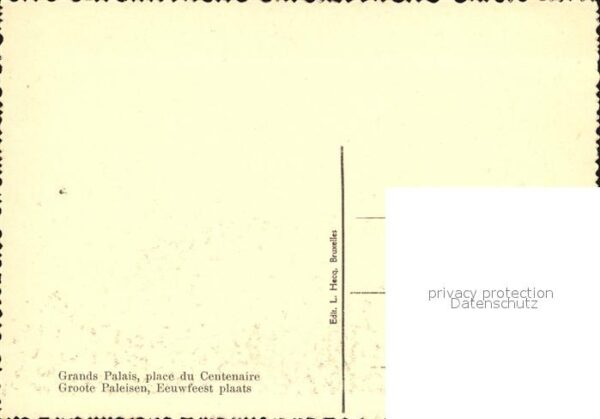 Exposition Internationale Bruxelles 1935 Grands Palais Place du Centenaire – Bild 2