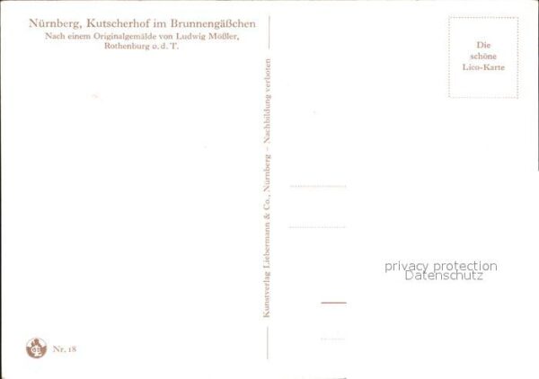 Moessler L. Nürnberg Kutscherhof im Brunnengässchen – Bild 2