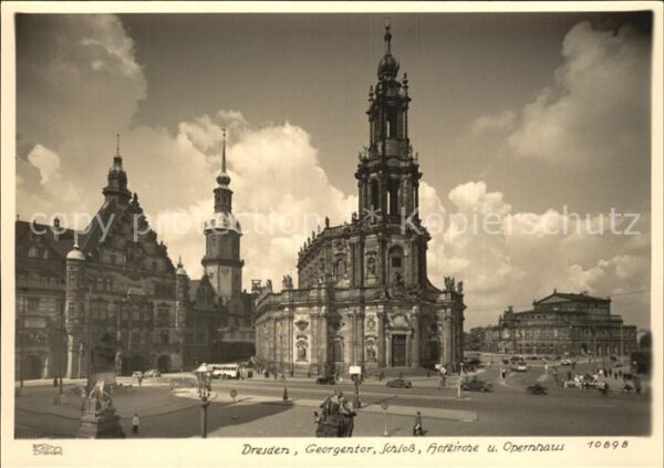 Foto Hahn Nr. 10898 Dresden Georgentor Schloss Hofkir