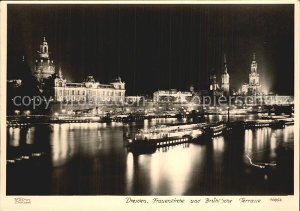 Foto Hahn Nr. 10852 Dresden Frauenkirche Brühl'sche T
