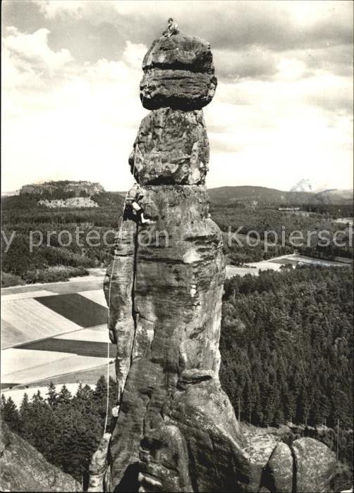 Klettern Bergsteigen Sächsische Schweiz Barbarine