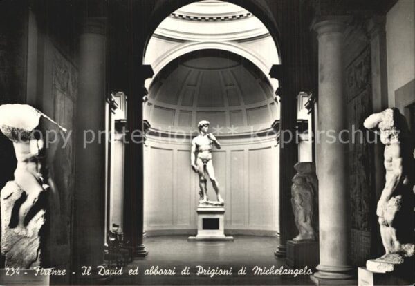Skulpturen David Prigioni di Michelangelo Firenze