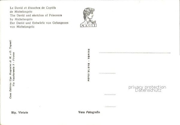 Skulpturen David Prigioni di Michelangelo Firenze – Bild 2