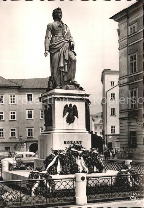 Mozart Wolfgang Amadeus Denkmal Salzburg
