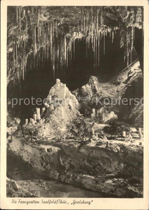 Hoehlen Caves Grottes Feengrotten Saalfeld Gralsburg