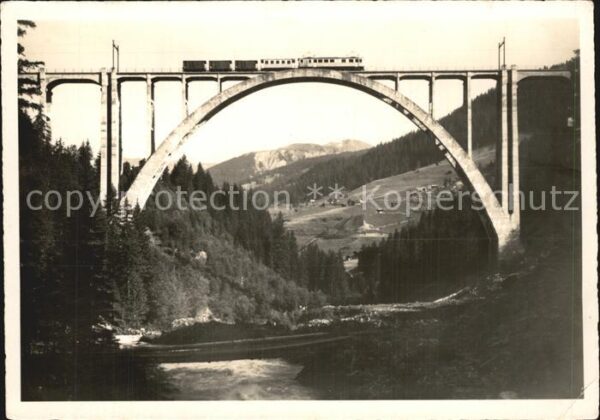 Viadukte Viaduc Arosa Langwieser Viadukt Eisenbahn