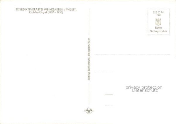 Kirchenorgel Benediktinerabtei Weingarten Gabler-Org – Bild 2