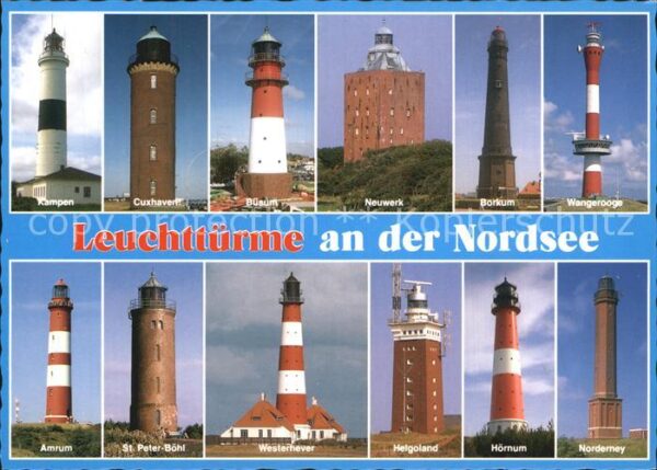 Leuchtturm Lighthouse Nordsee Kampen Westerheber Hörnum Neuwe