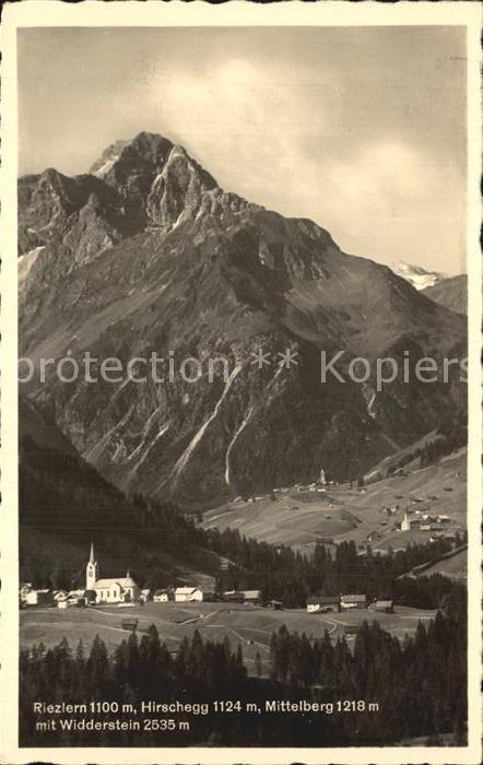 Riezlern Kleinwalsertal Vorarlberg mit Hirschegg und Widderstein