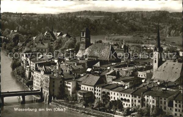 Wasserburg Inn Altstadt Fliegeraufnahme