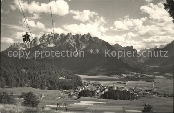 Dobbiaco Pustertal Suedtirol Seggiovia Monte Rota Alpenpanorama