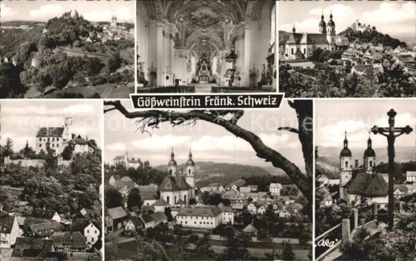 Goessweinstein Ortsansichten mit Basilika und Burg Kre