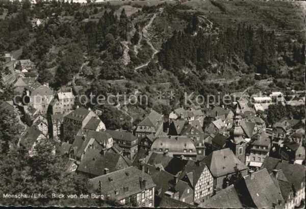 Monschau Blick von der Burg