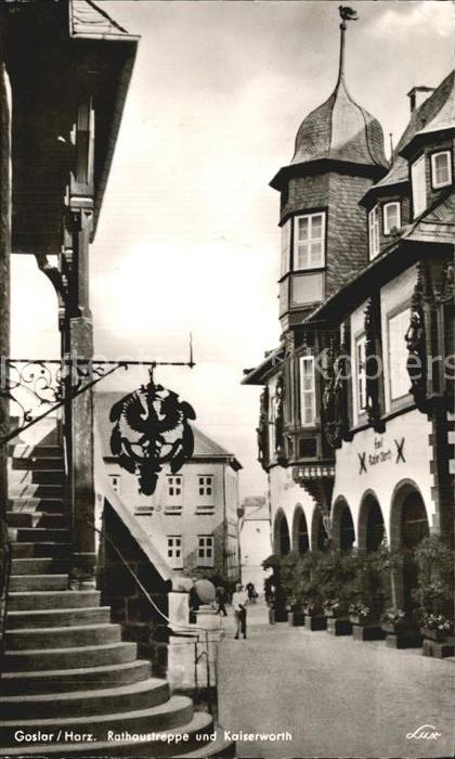 Goslar Rathaustreppe und Kaiserworth