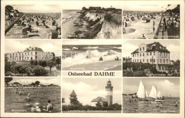 Dahme Ostseebad Strand Hohes Ufer Promenade Hotel Segel
